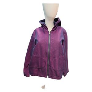 Newport News Purple Denim Jean Jacket Size 12